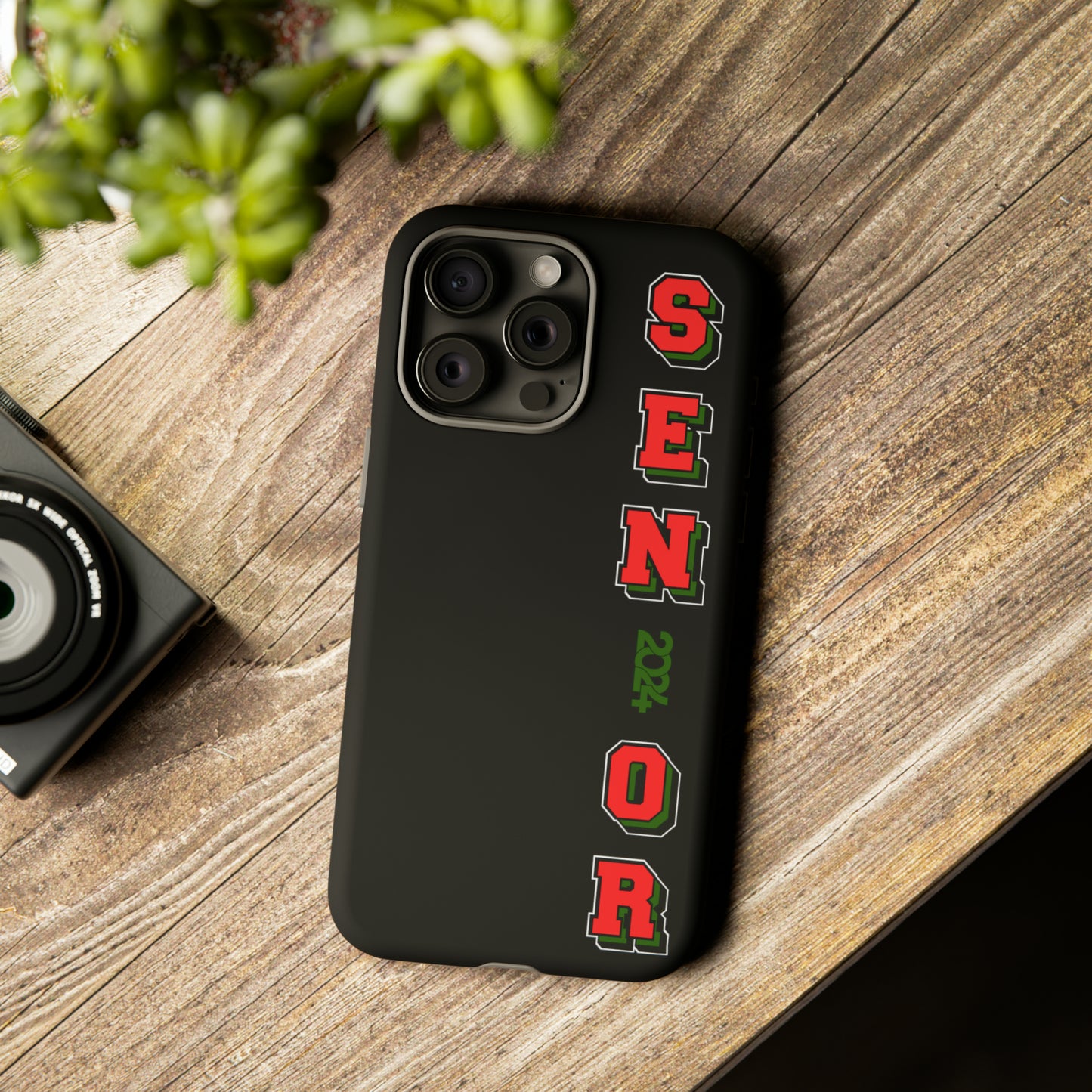 Red Black and Green Pan African Senior Class of 2024 Iconic Double-Layer Phone Case