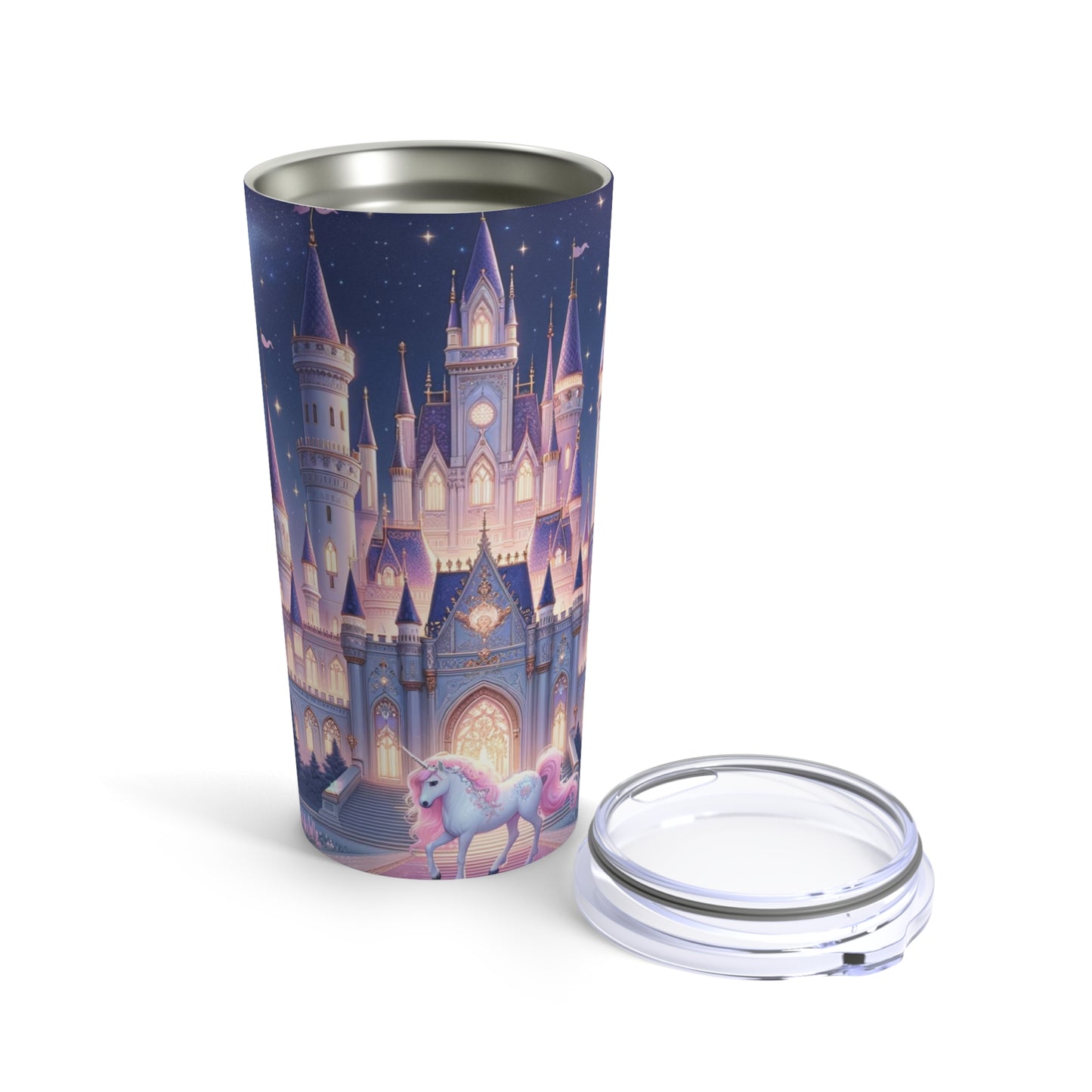 Magical Princess Castle 20oz Tumbler, Unicorn Fantasy Cup, Enchanted Castle Drinkware