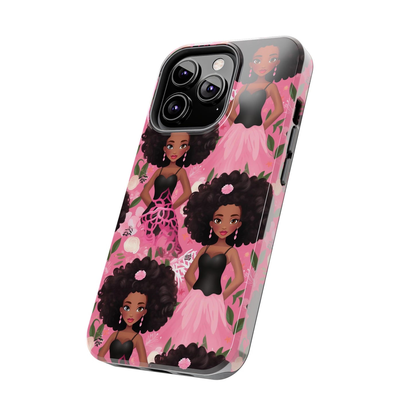 Black Baby Doll Tough iPhone Case, African American Doll iPhone Case iPhone 7-14