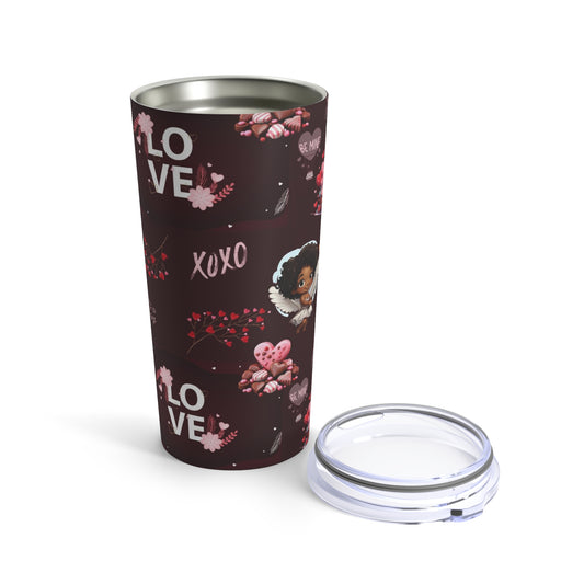 Cupid Themed Valentine's Day 20 oz Tumbler, Love Themed Reusable Cup