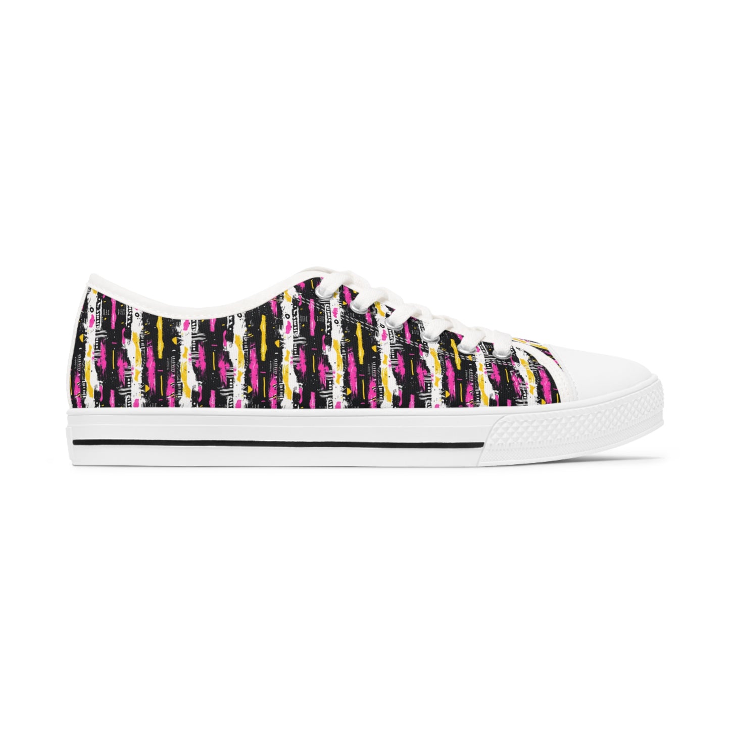 Women's Abstract Print Sneakers, Artistic Footwear