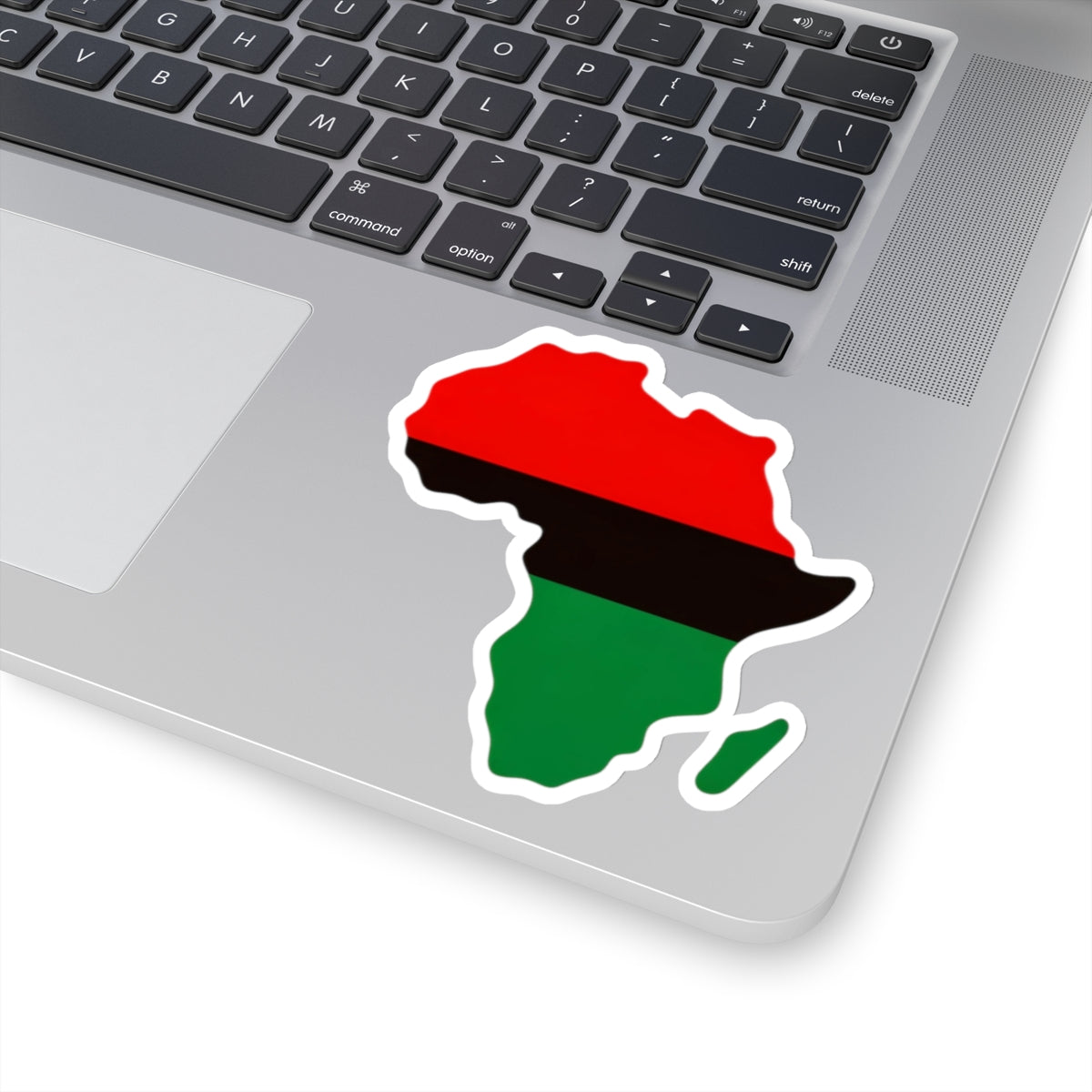 Africa Map Vinyl Sticker, Red Black Green Decal, Garvey Pan African Decor