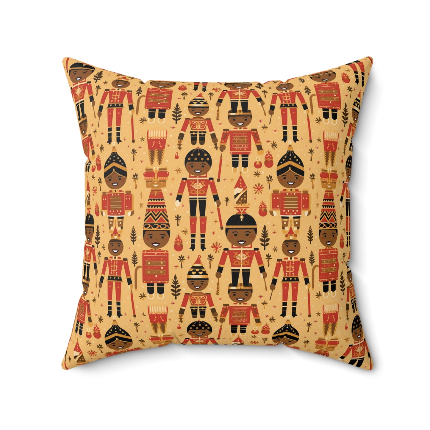 The Black Nutcracker Christmas Ballet Decorative Pillow,  Holiday Afrocentric Pillow