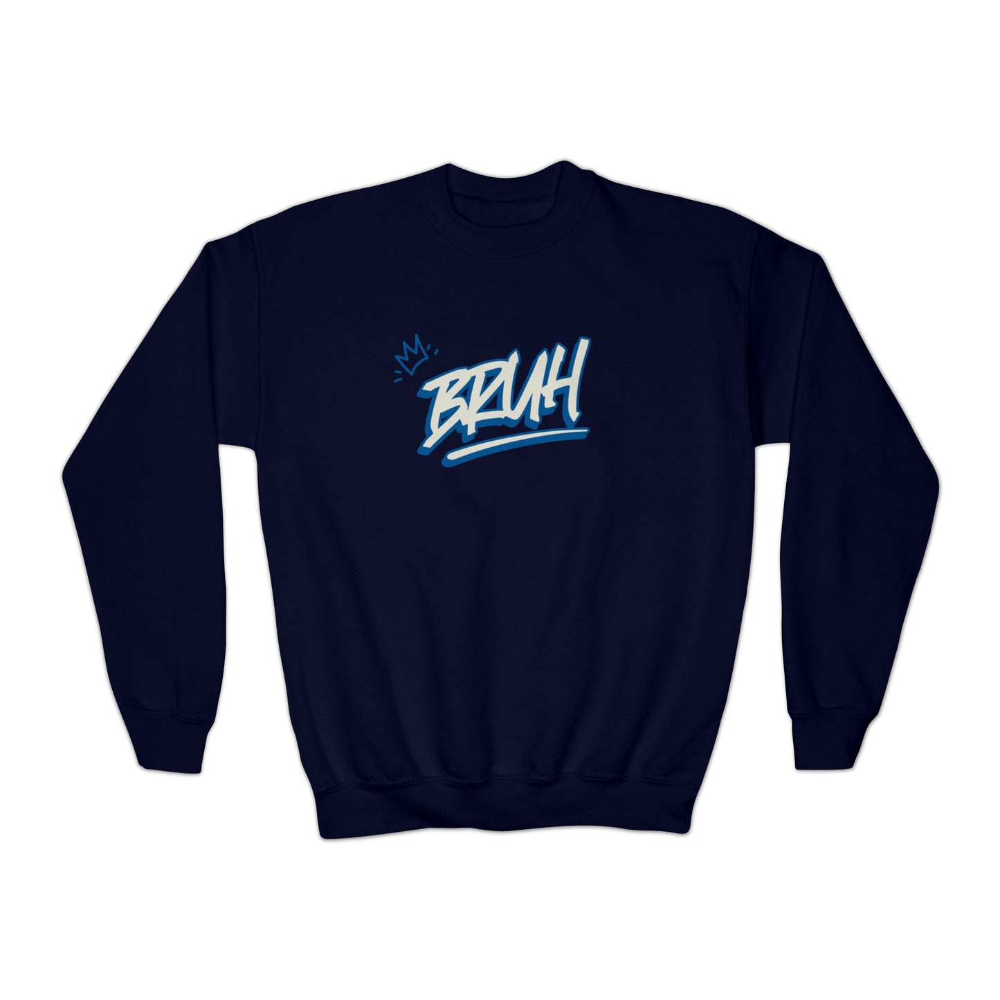 Bruh Edgy Hip Hop Youth Crewneck Sweater