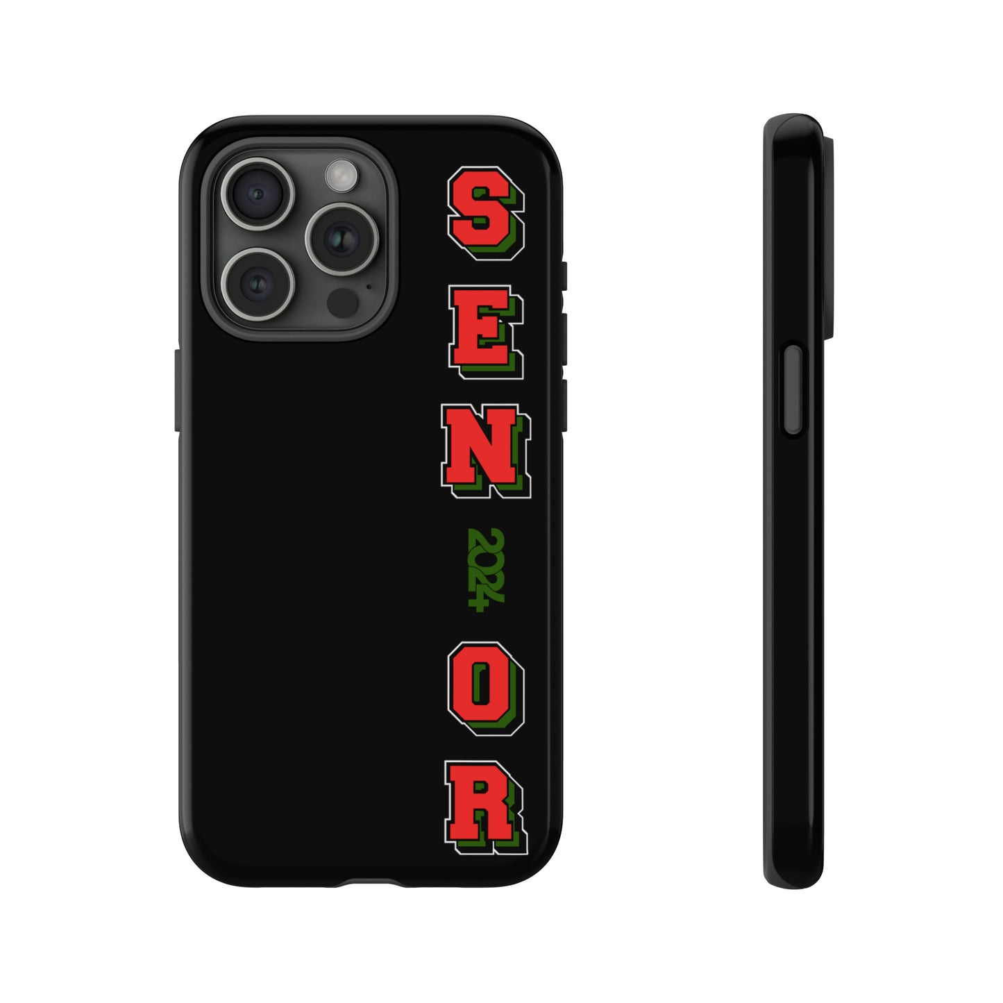 Red Black and Green Pan African Senior Class of 2024 Iconic Double-Layer Phone Case