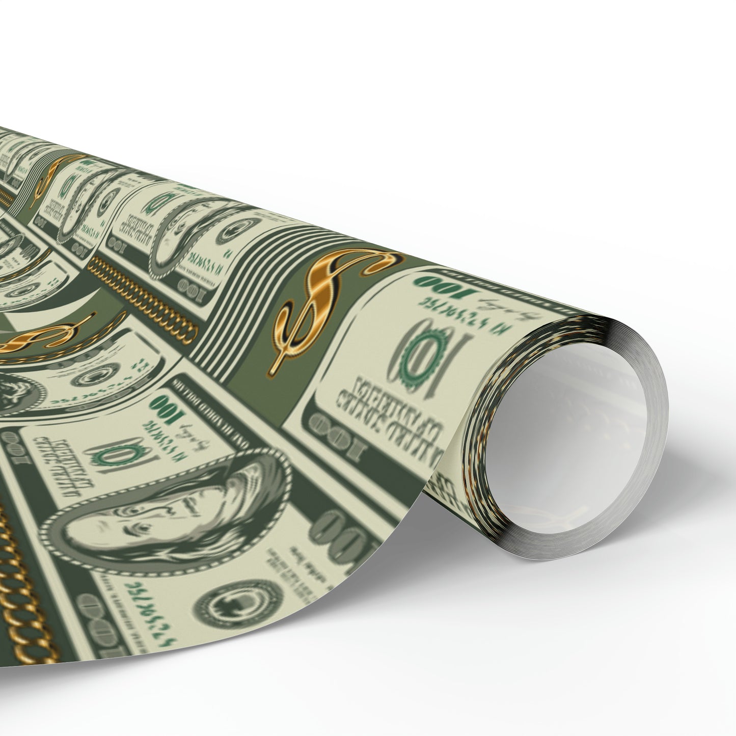 One Hundred Dollar Money Print Wrapping Paper | Show Me The Money Gift Wrap