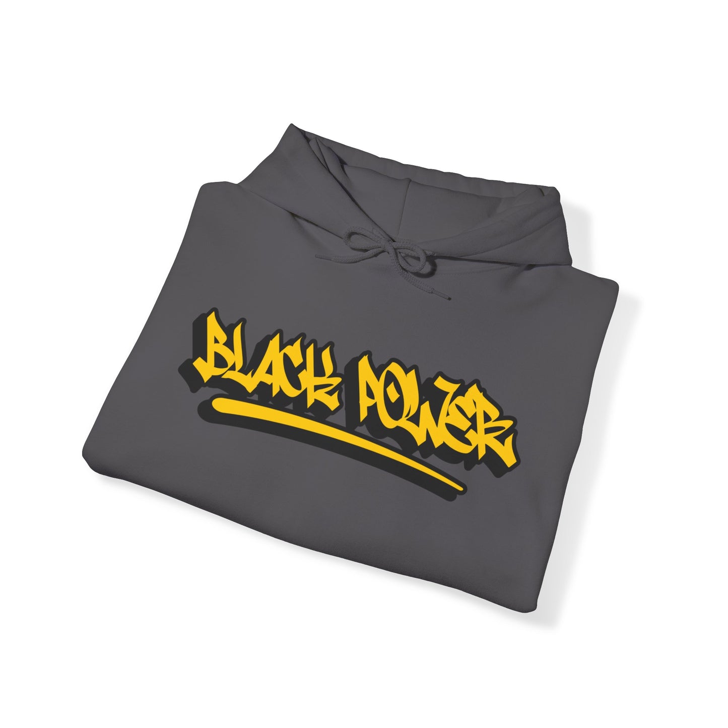 Black Power Graffiti Text Unisex Hoodie, Black & Proud Hoodie