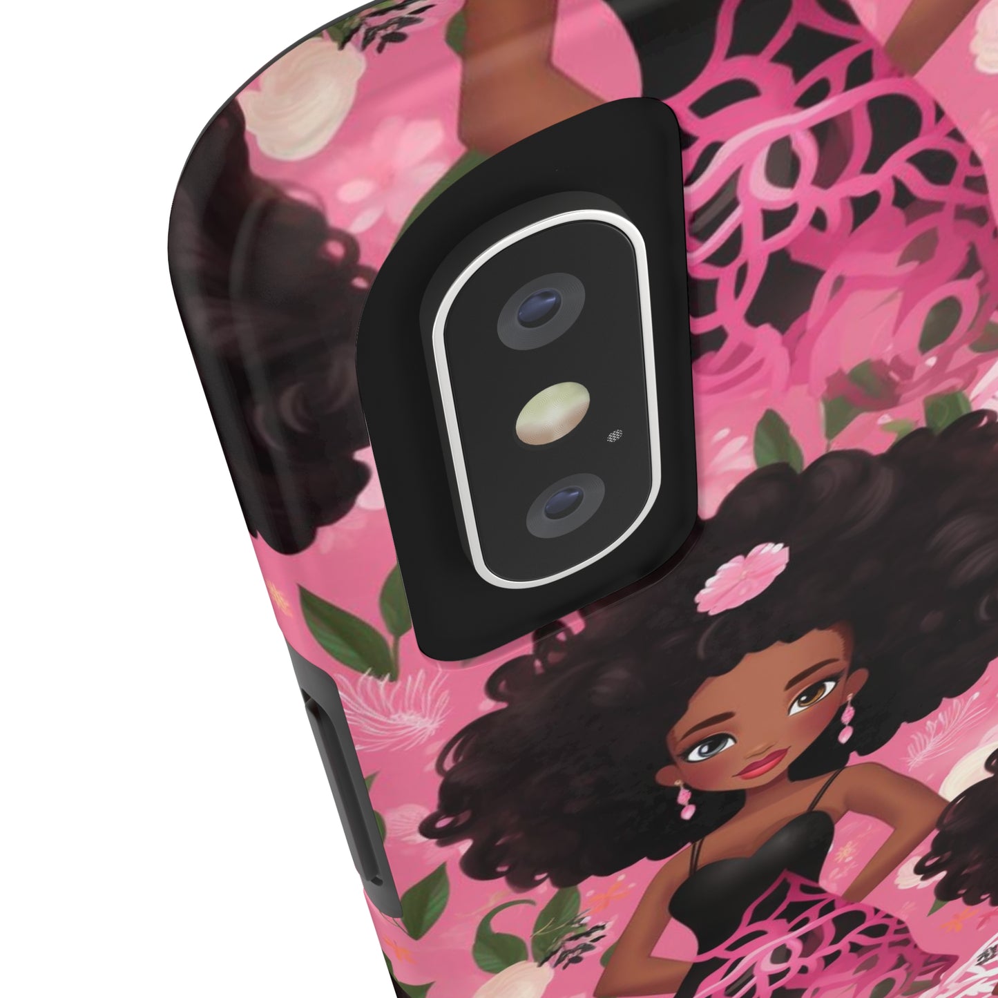 Black Baby Doll Tough iPhone Case, African American Doll iPhone Case iPhone 7-14