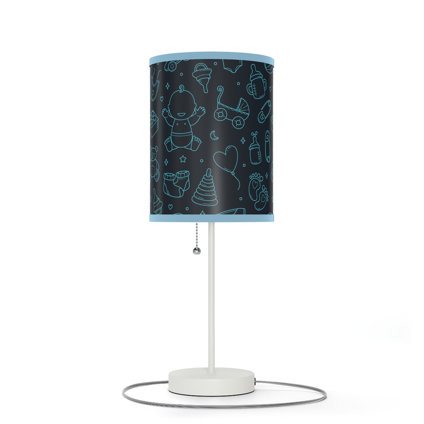 Baby Blue Table Baby Themed Lamp, Nursery Table Lamp, Baby Shower Gift