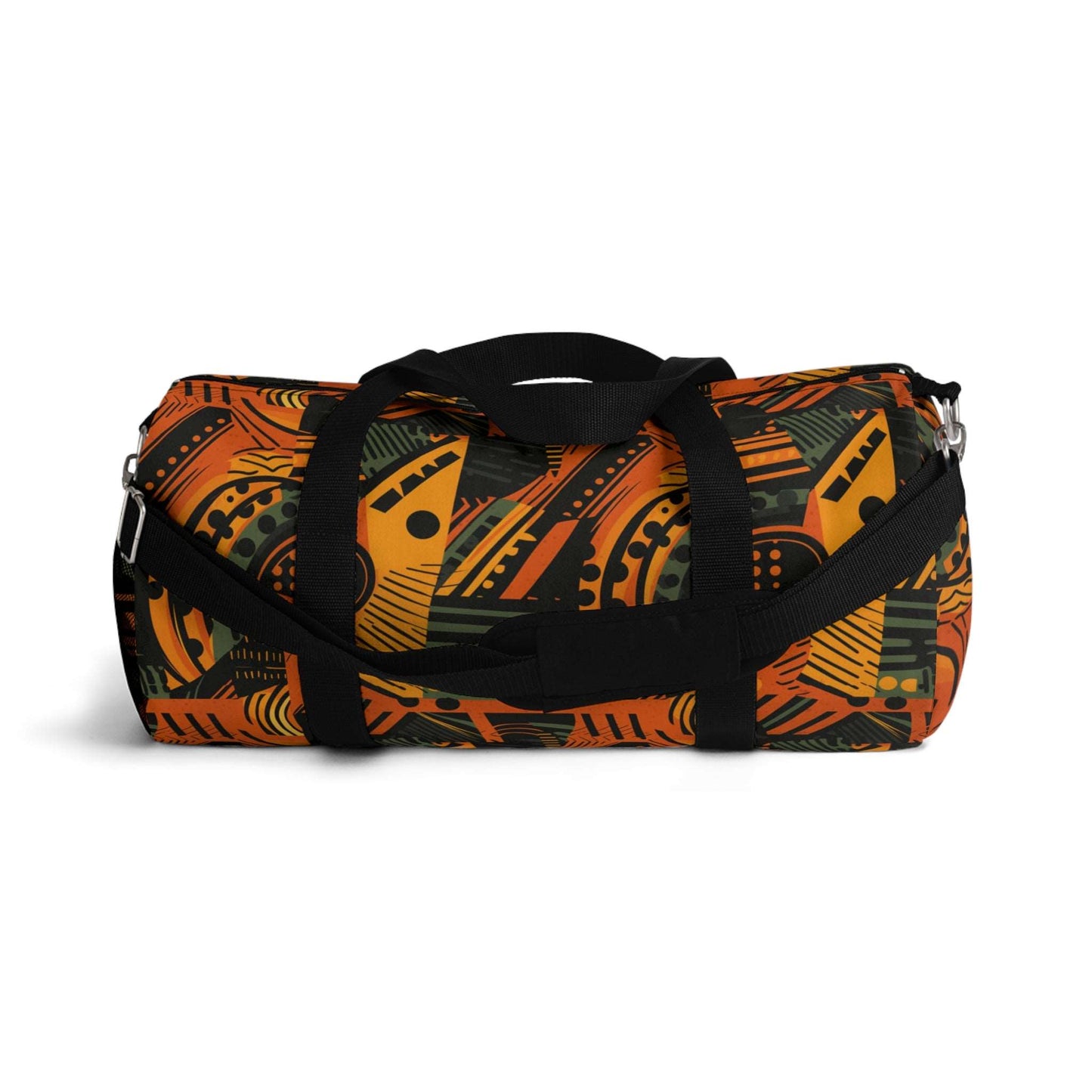 African Ankara Print Duffle Bag, African Wax Print Overnight Bag. Tribal Print Travel Bag