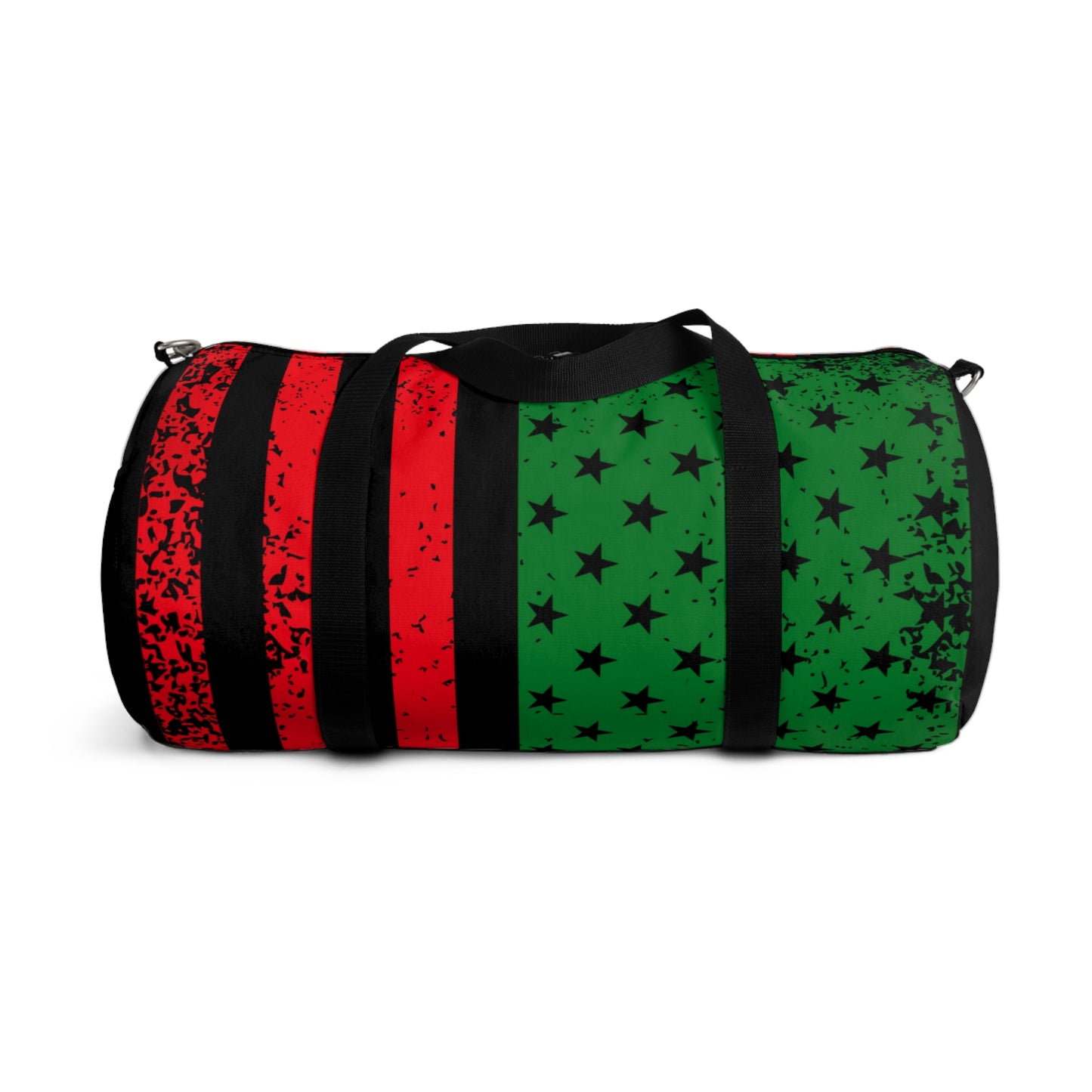 Black American Flag, Pan African Flag Duffel Bag, Garvey Pan African Flag Gym Bag