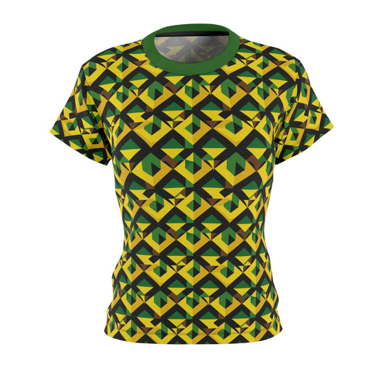 Jamaican Rhythm Women's Top, Jamaican Flag Fusion Apparel