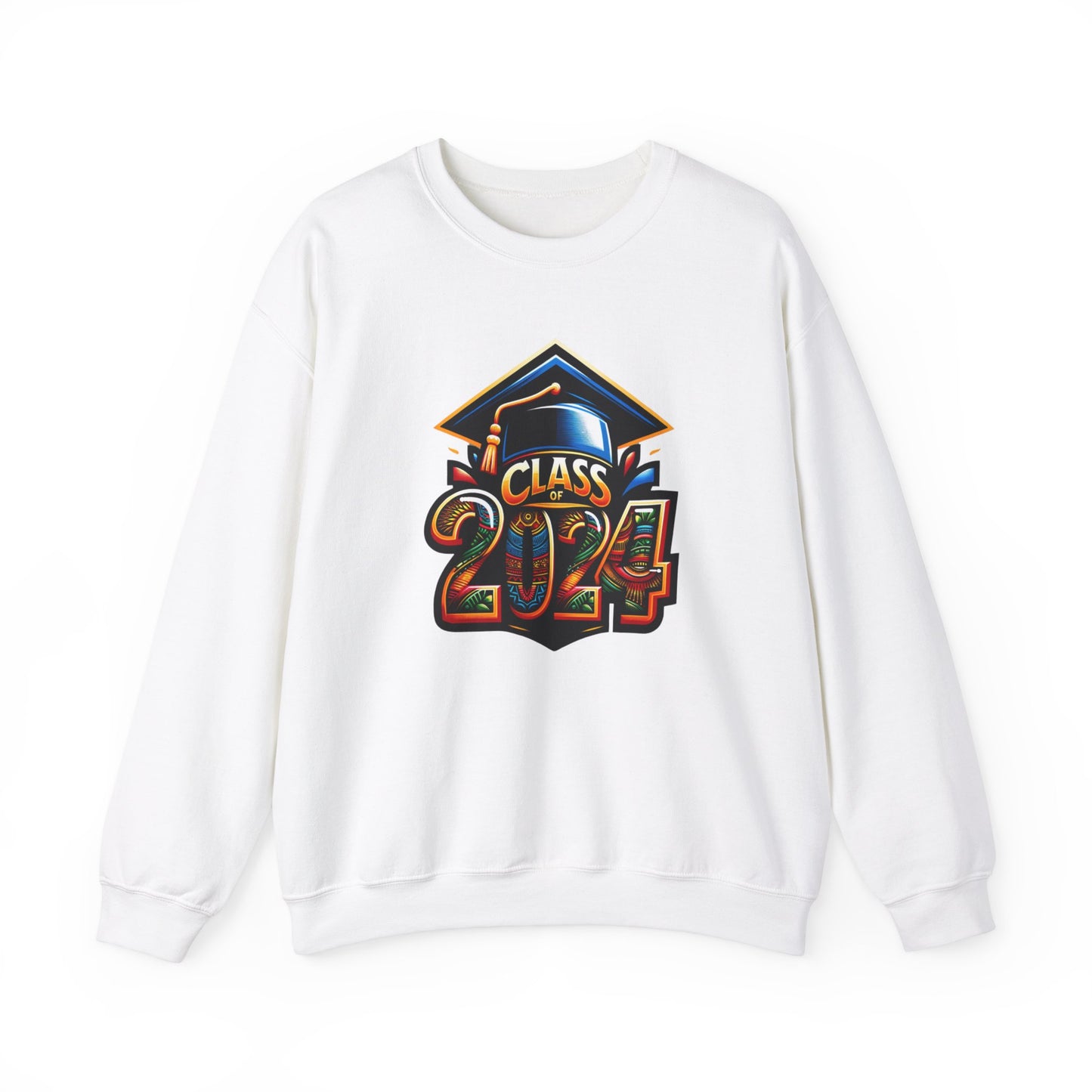 Afrocentric Senior Sweatshirt, Class of 2024 Black Culture Sweater