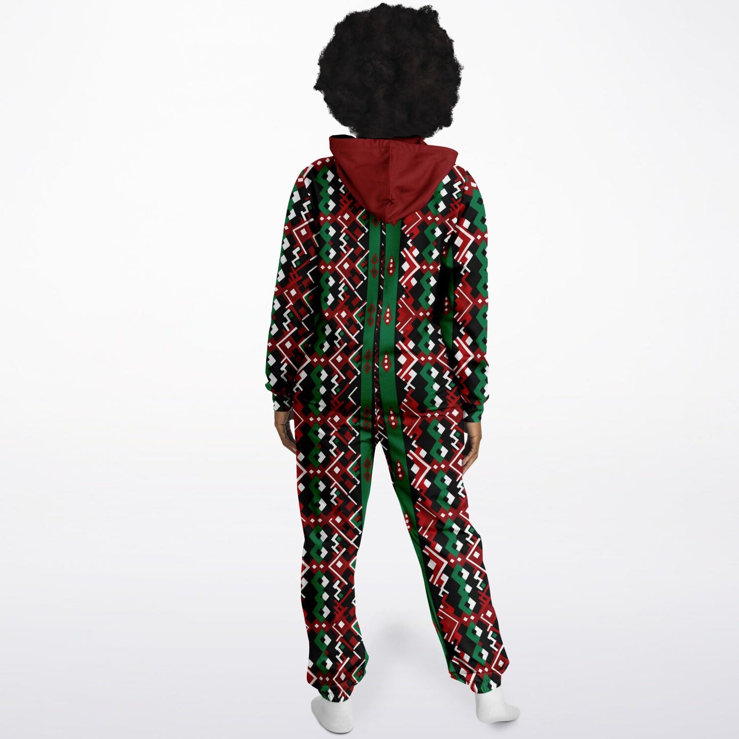 Mud Cloth African Print Christmas Jumpsuit | Adult Christmas Unisex Onesie  copy