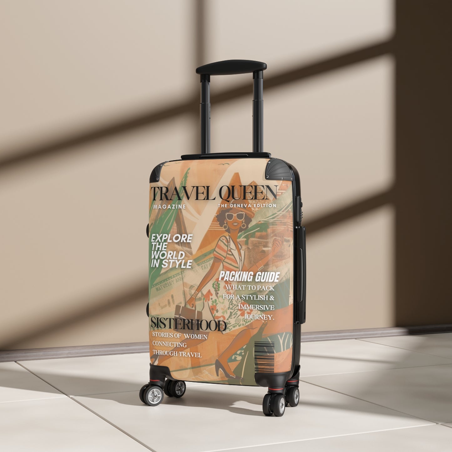 Customizable Travel Queen Rolling Luggage -Personalized Travel Bag