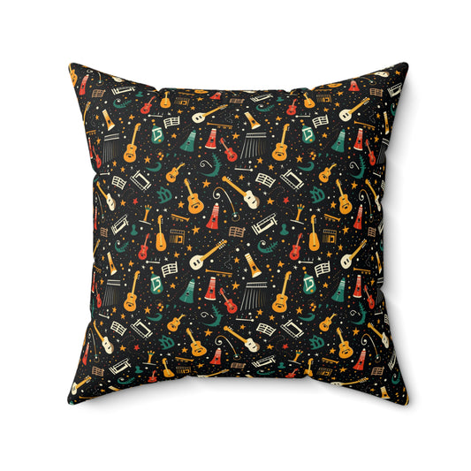 Jazz-Inspired Christmas Pillow,  Black Jazz Legends Tribute