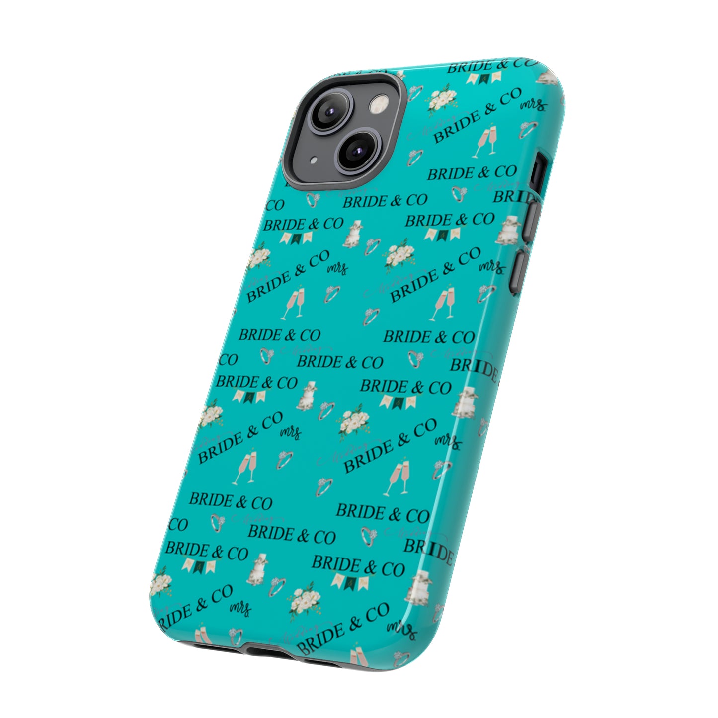 Tiffany Robins Egg Blue Tough iPhone Case, Bridal Tiffany Phone Case Blue Bride Phone Case