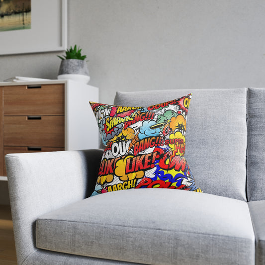 Retro Comic Craze Personalized Pillow Covers, Unleash Superhero Style in Your Home