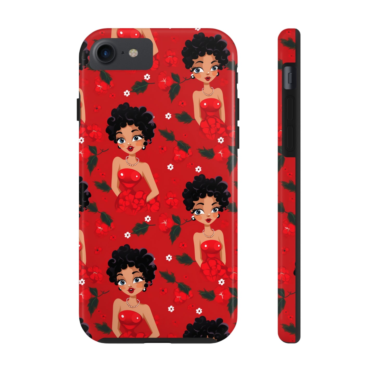 Black Betty Tough iPhone Case, African American Betty Boop iPhone Case