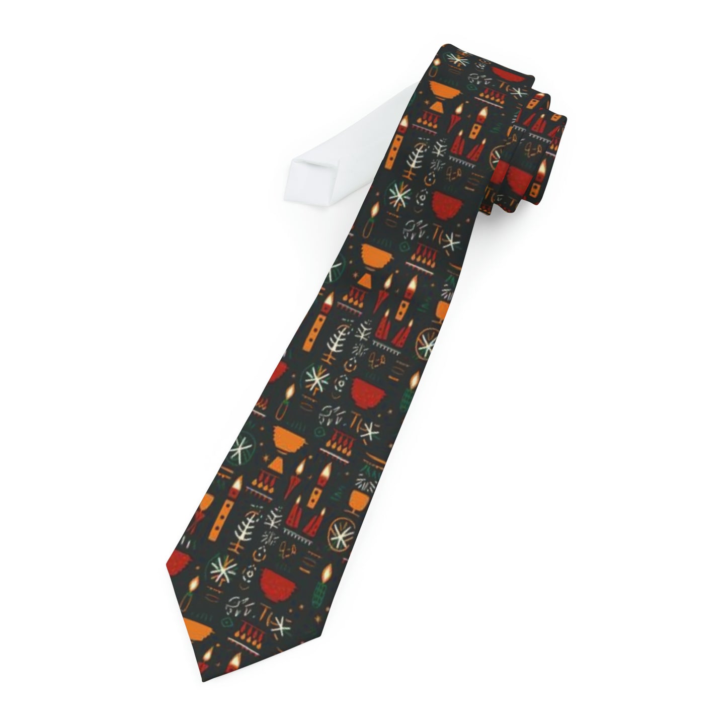 Kwanzaa Print Tie, Kwanzaa Festivities Mens Fashion, Stylish Kwanzaa Neckwear