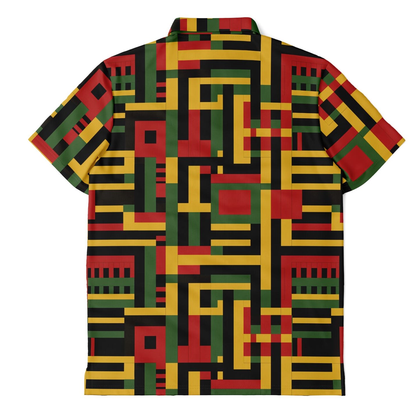 African Kente Cloth Print Men's Golfing Polo Shirt