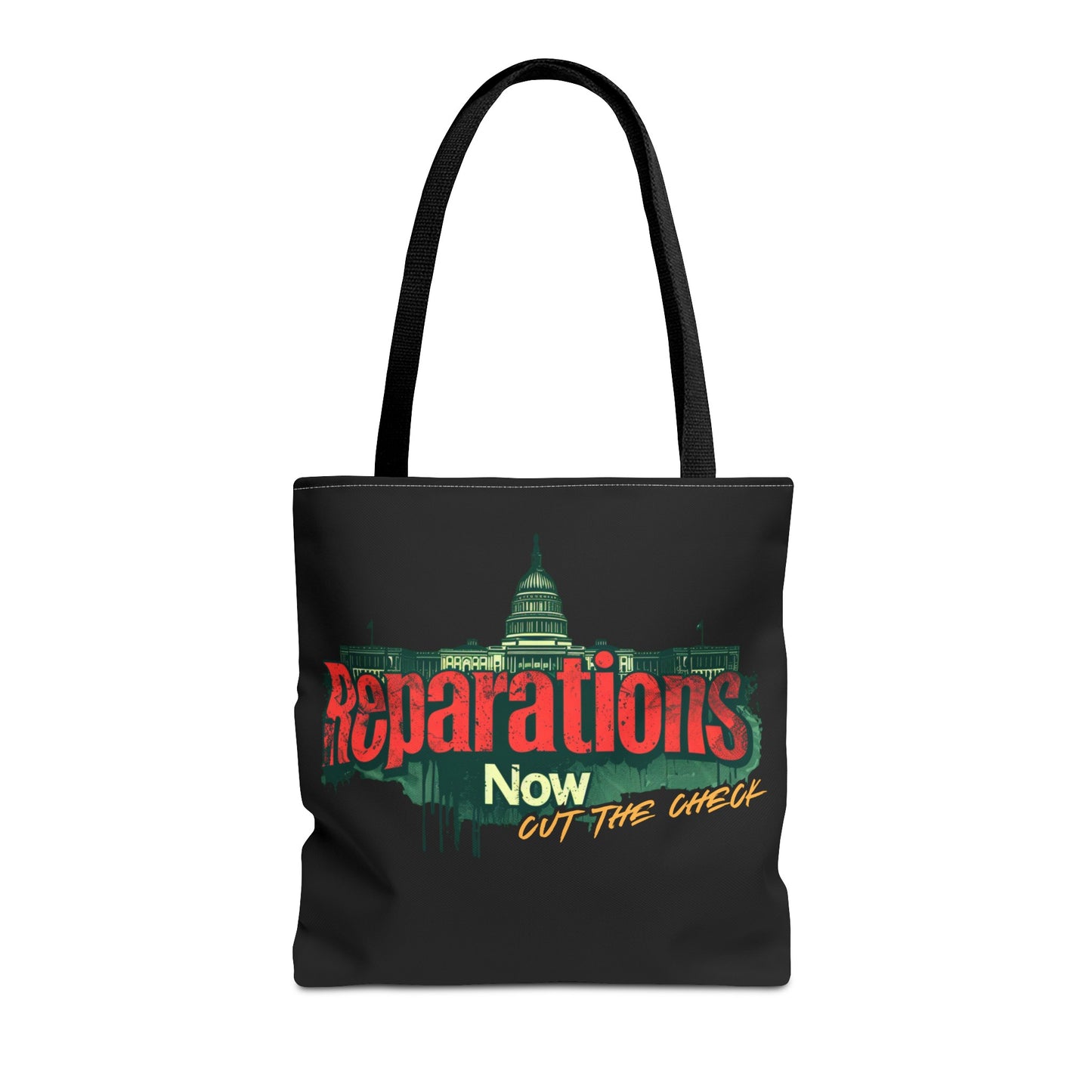 Reparations Now - Cut The Check Tote Bag - Social Justice Political Rally Bag