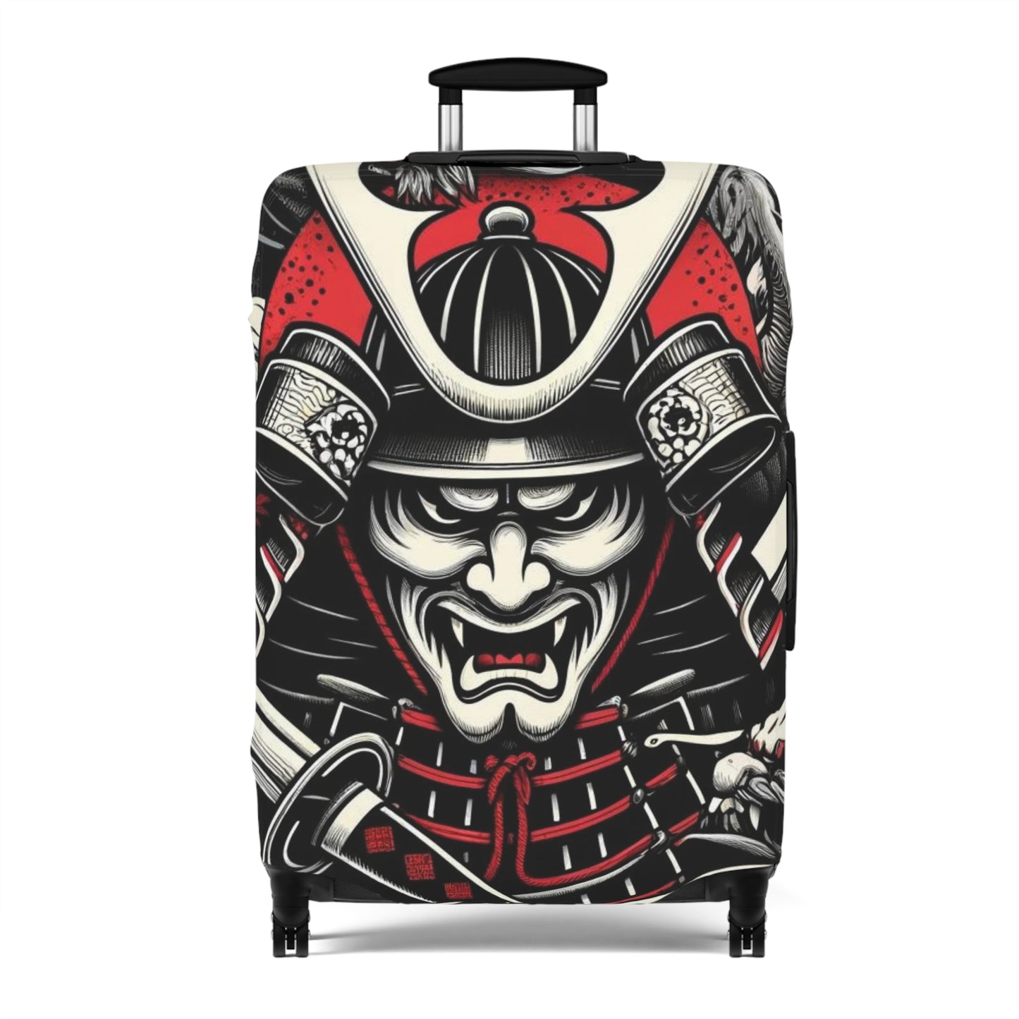 Samurai Warrior Luggage Cover, Japanese Art Design,Travel Protector