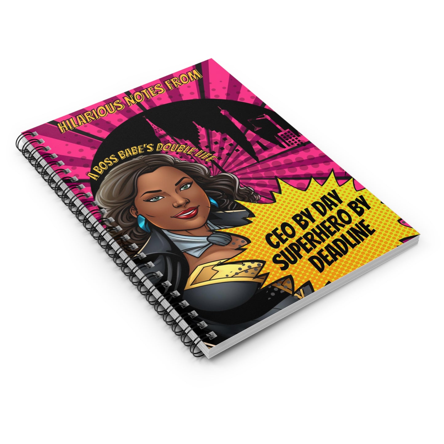 Black Woman CEO by Day Black Woman Superhero By Night Superhero Notebook