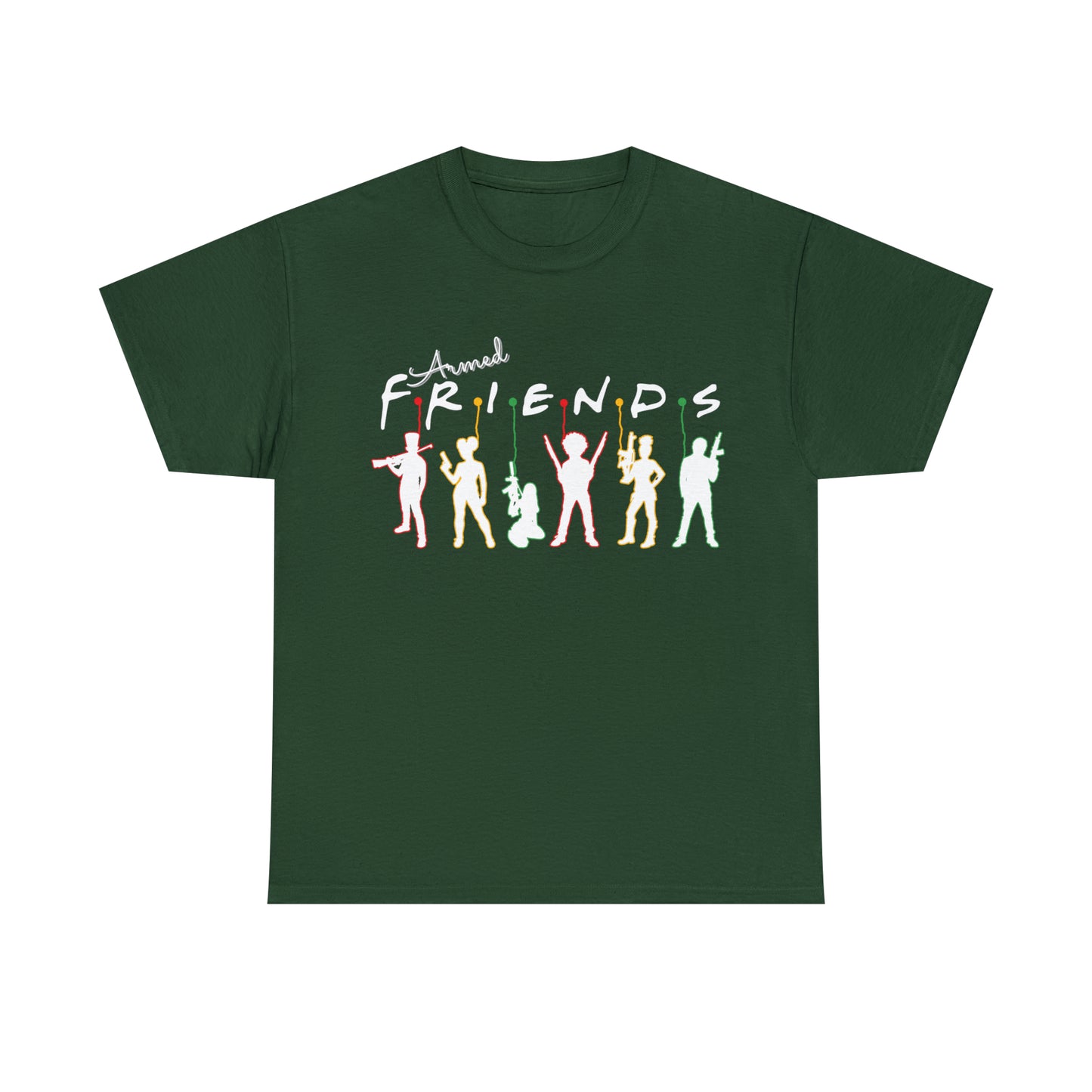 Armed Friends Unisex Cotton T-Shirt, 2nd Amendment Friends Who Shoot Together T-Shit