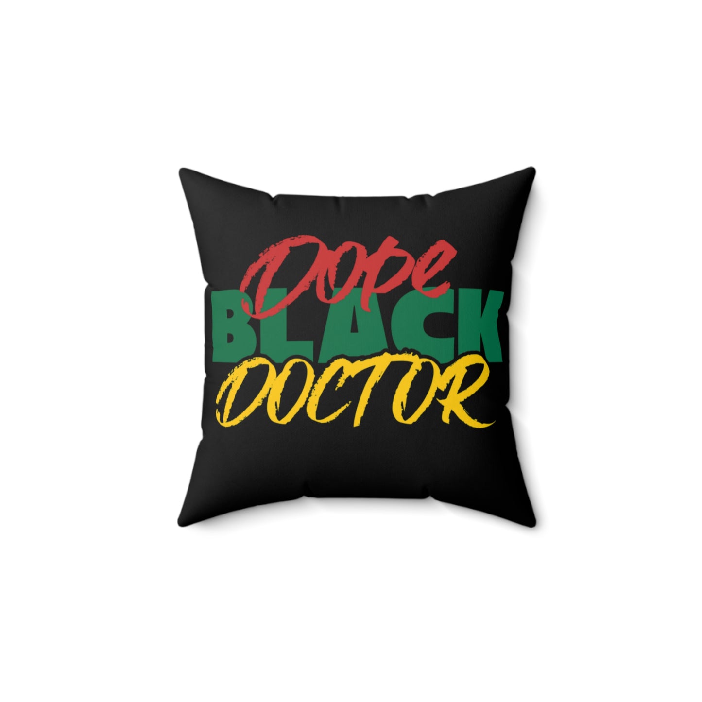 Dope Black Doctor Indoor Pillow, Doctor Office Decor Accent, MD Appreciatrion Gift