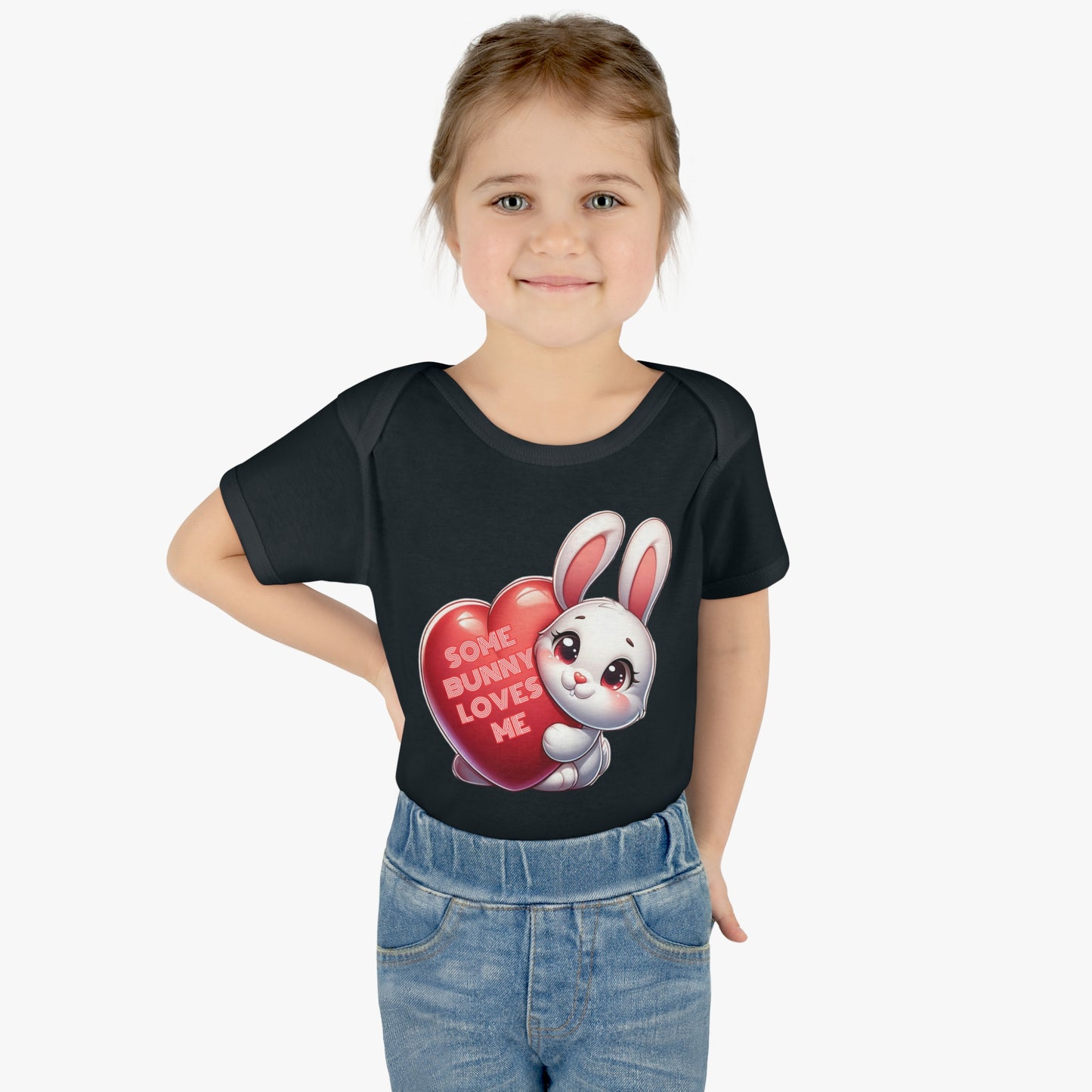 Some Bunny Loves Me Easter Bunny Infant Bodysuit, Funny Easter Themed Baby Onesie