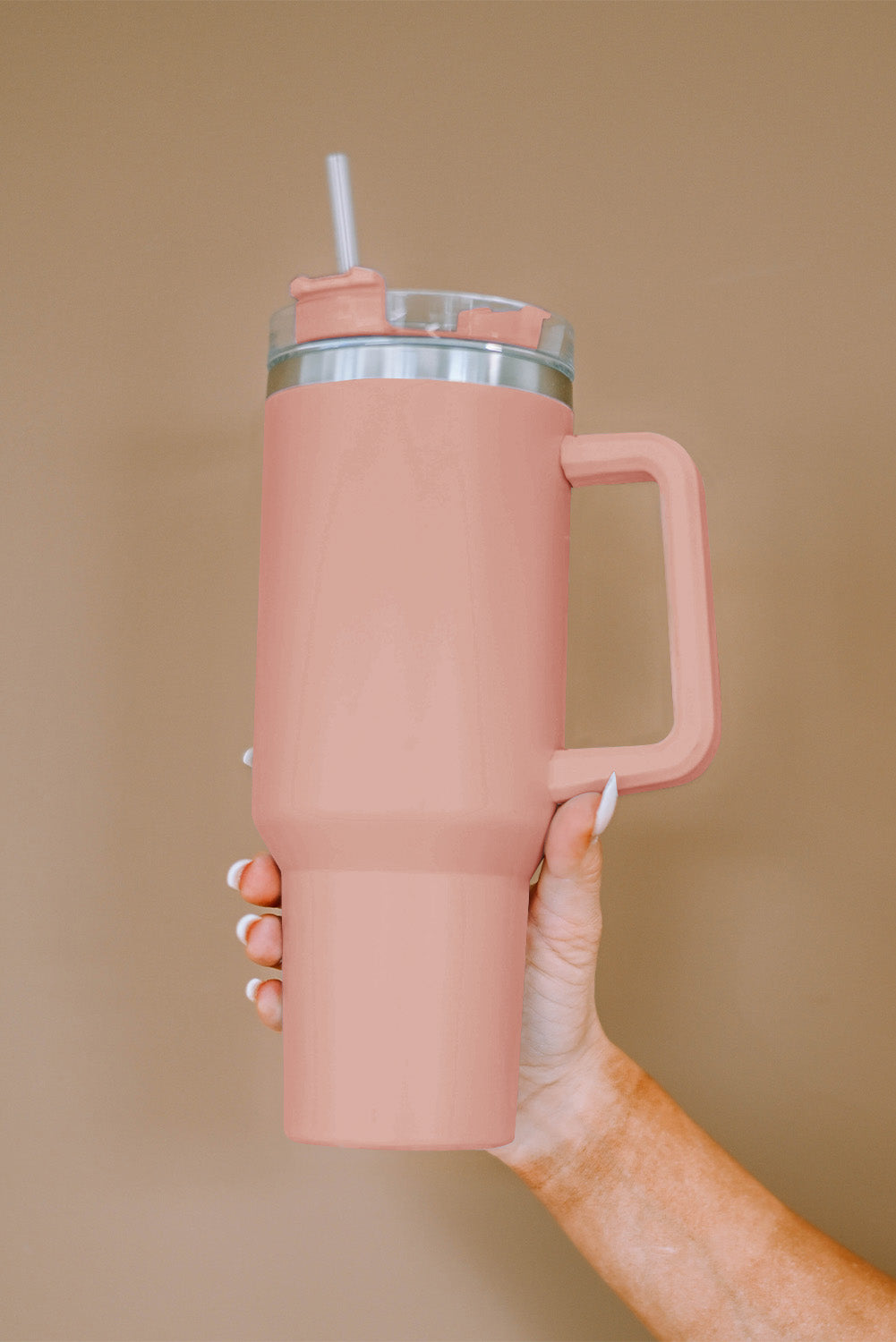 Pink  Stainless Steel Double Insulated 40oz Cup - Durable, Easy-to-Clean & Ergonomic Design