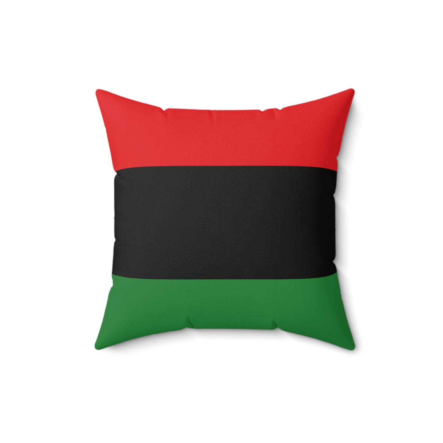 Red, Black & Green Pan African Spun Polyester Square Pillow