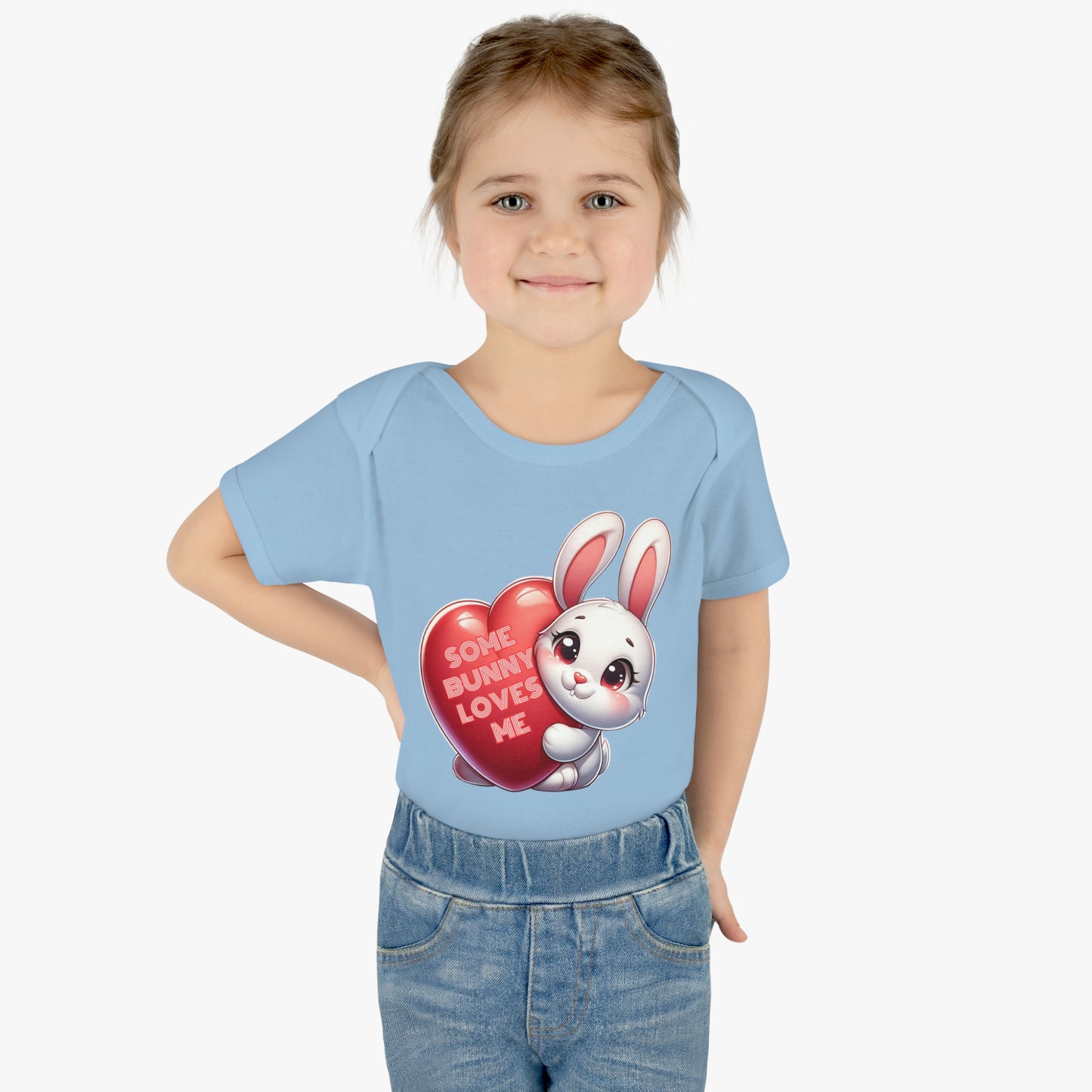 Some Bunny Loves Me Easter Bunny Infant Bodysuit, Funny Easter Themed Baby Onesie