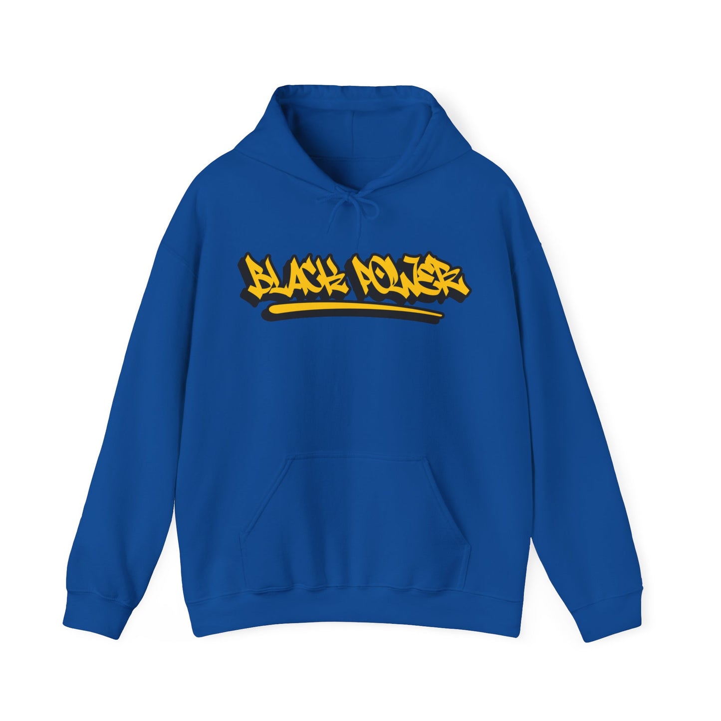 Black Power Graffiti Text Unisex Hoodie, Black & Proud Hoodie