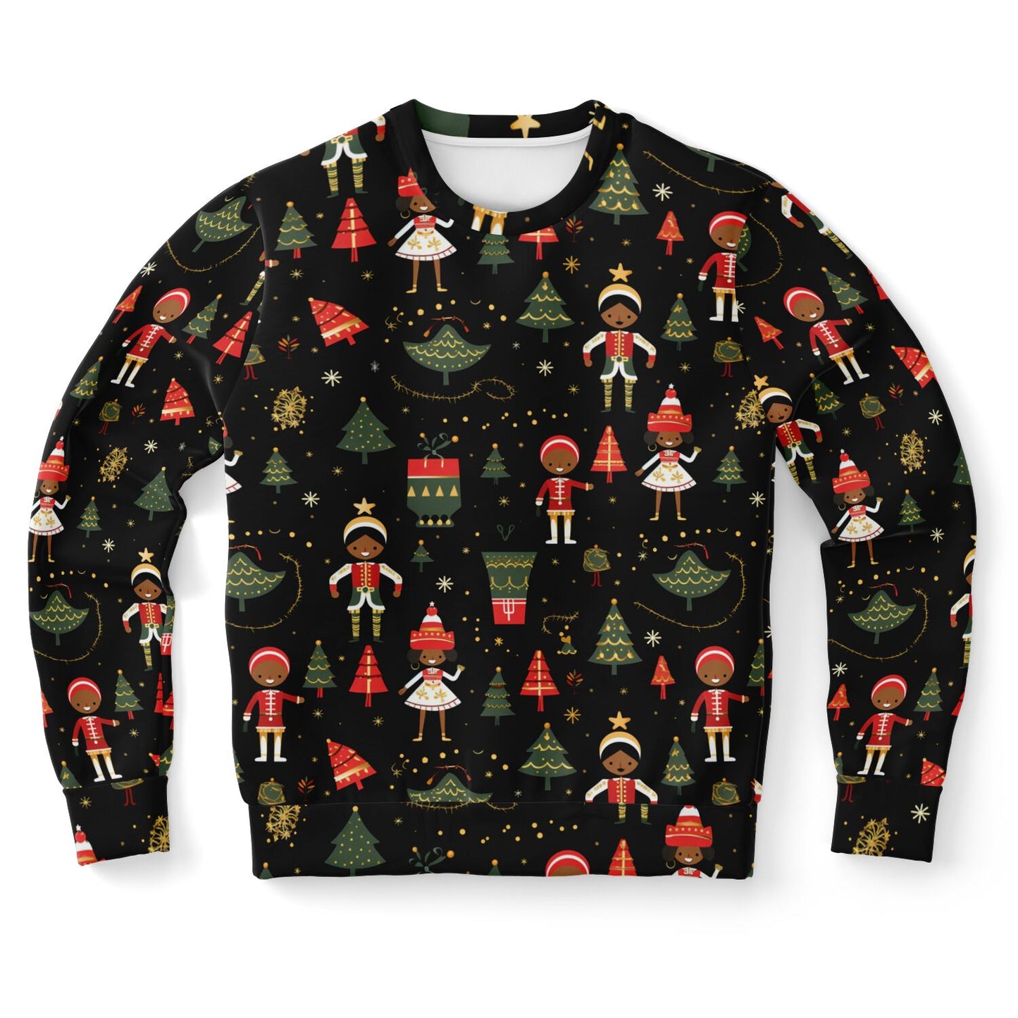 Christmas Nutcracker Unisex Ugly Sweatshirt , The Black Nutcracker Ugly Holiday Sweate