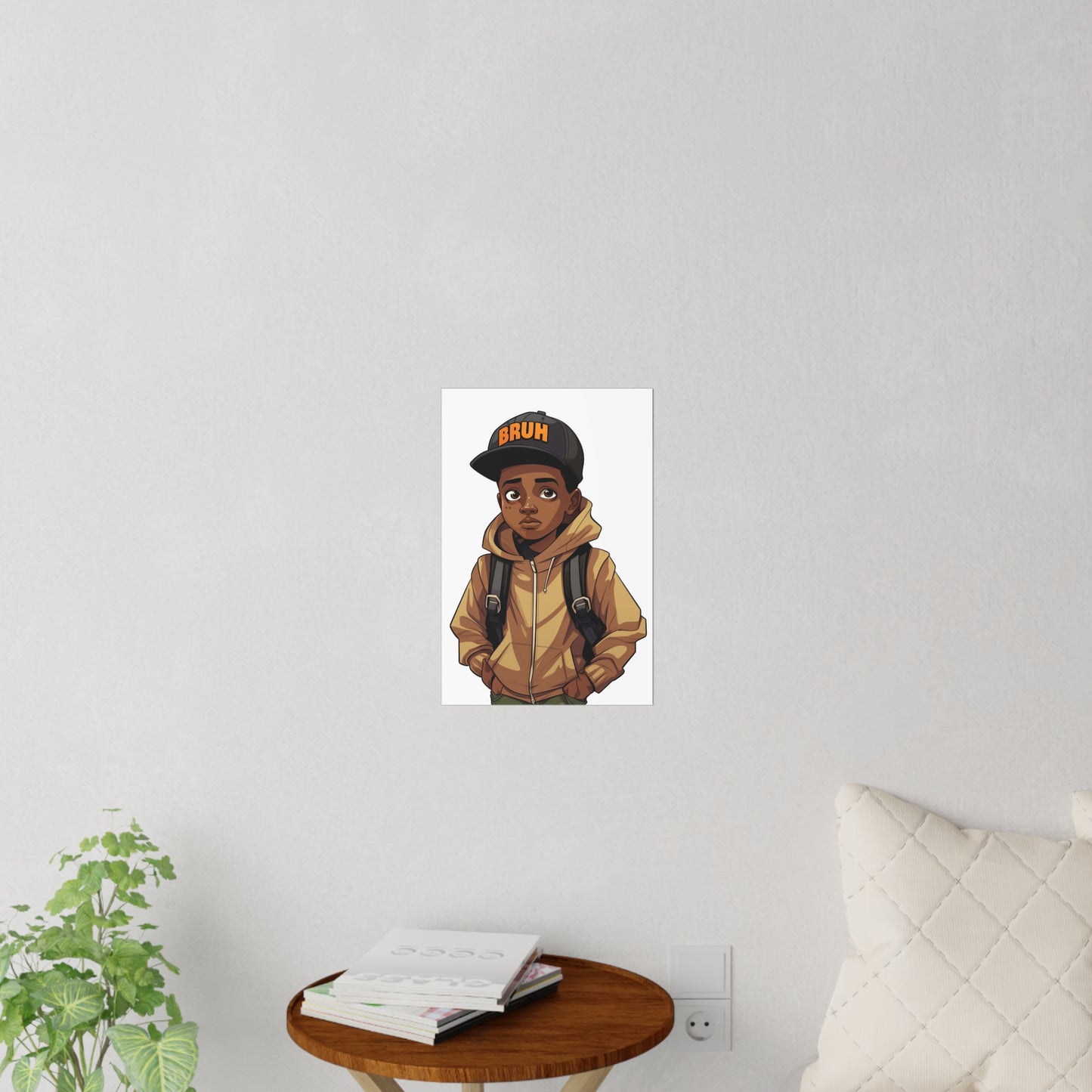 Large Bruh Wall Poster, Bruh Themed Room Decor, Teen Room Decor