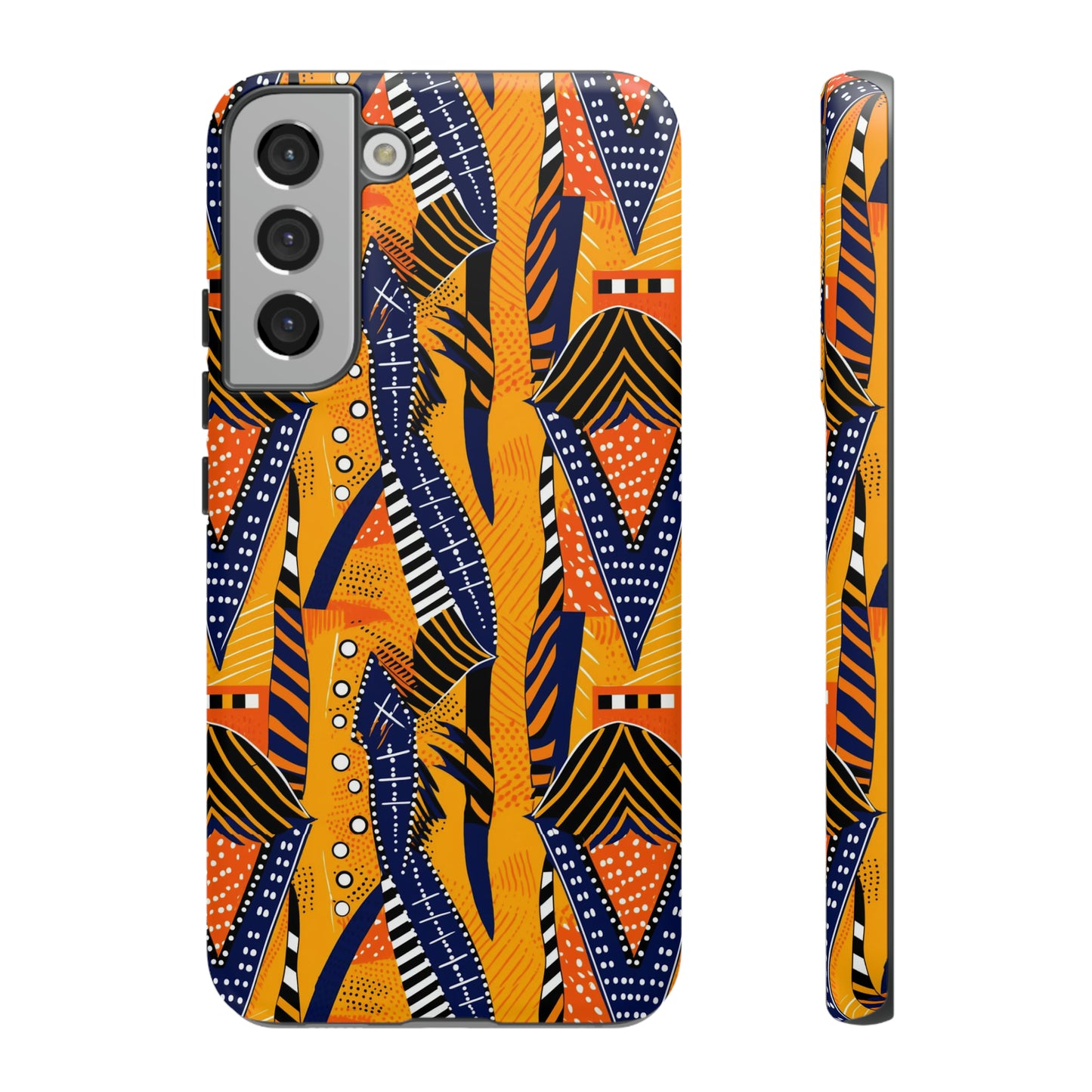 African Kente Print Tough Phone Case For iPhone, Samsung, Pixel