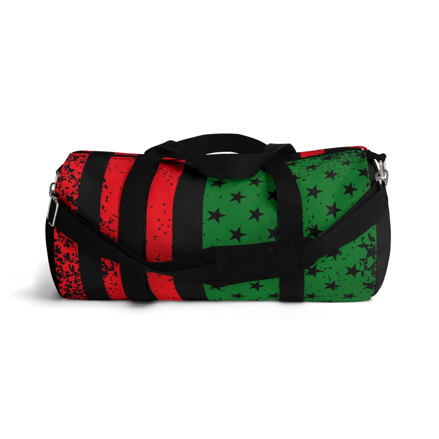 Black American Flag, Pan African Flag Duffel Bag, Garvey Pan African Flag Gym Bag