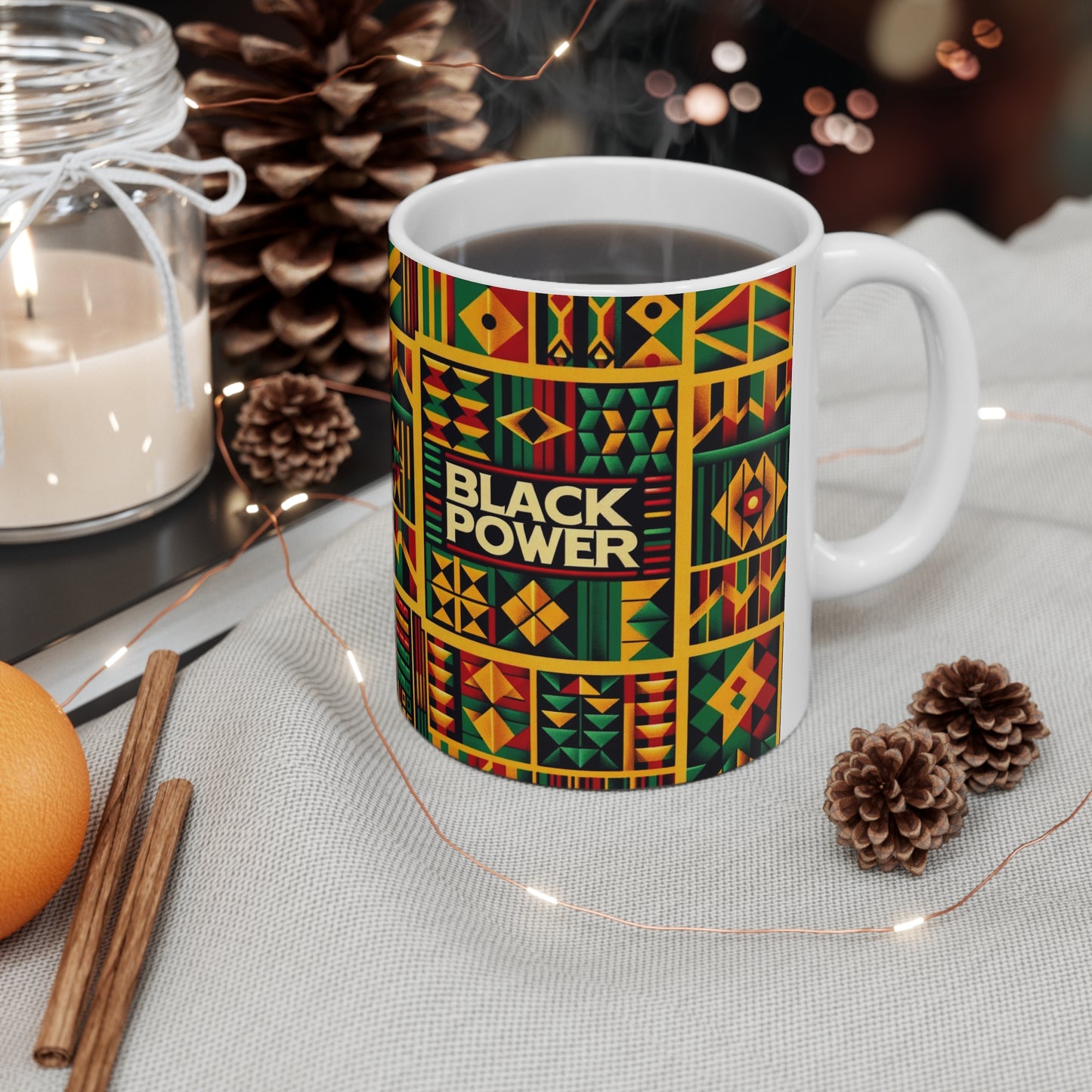 Black Power Coffee Mug , Black History Month Celebration Cup