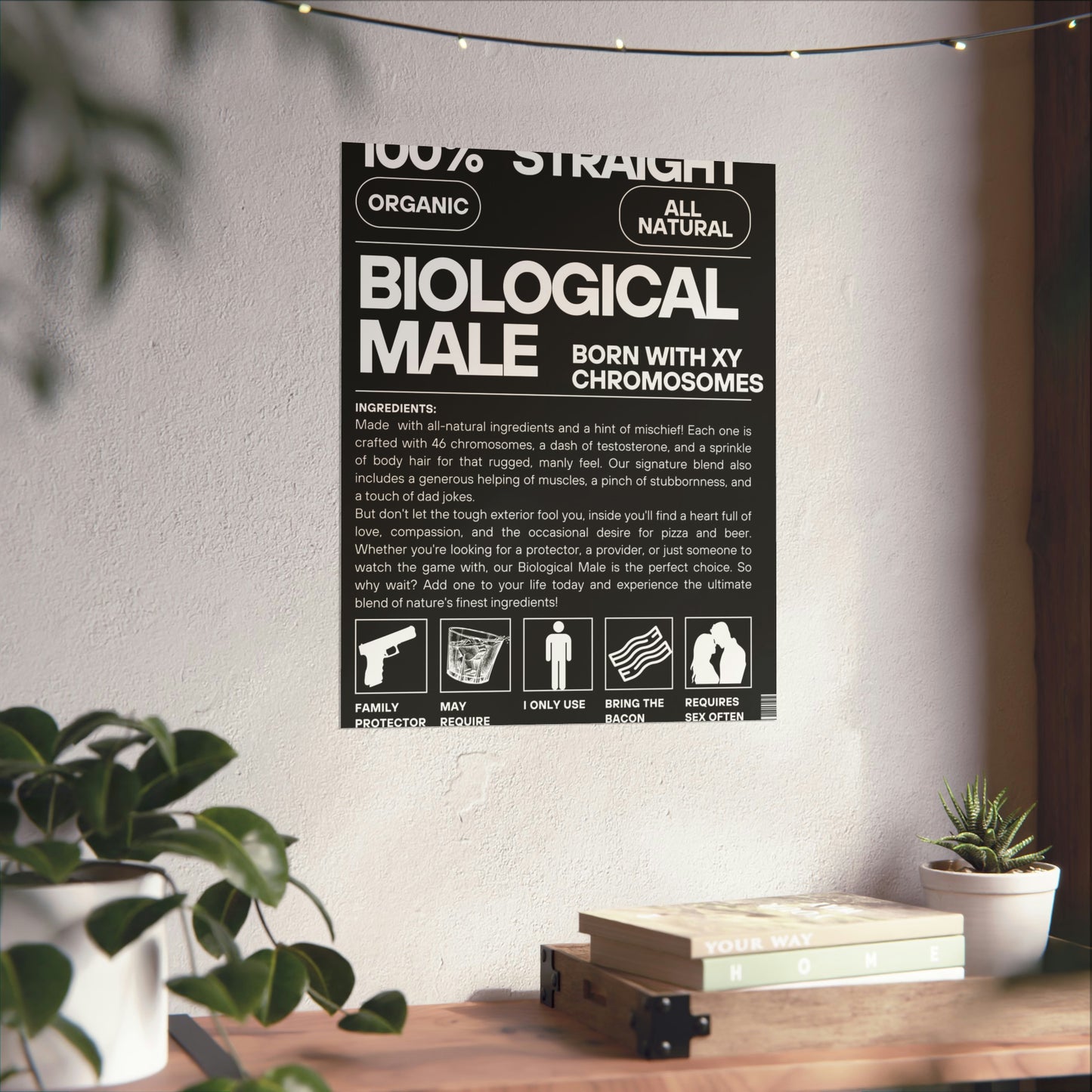 Nature's Finest Blend: The Biological Male Poster