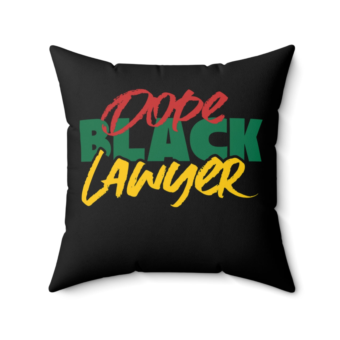 Dope Black Lawyer Indoor Pillow, Law Student Unique Home Decor, Attorney Gift