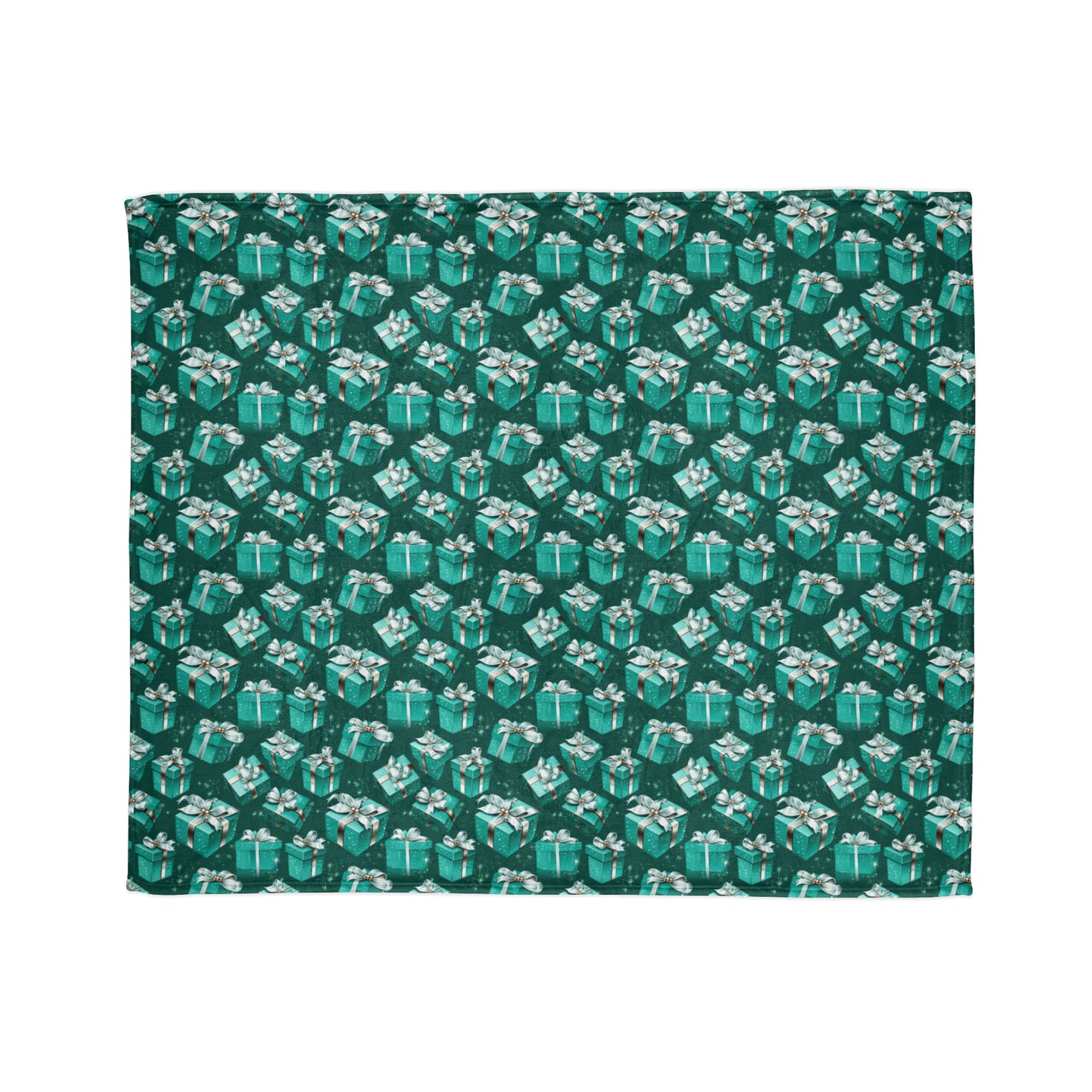 Robin's Egg Blue Throw Cover, Tiffany Inspired Bedroom Decor, Gift Box Throw Cover