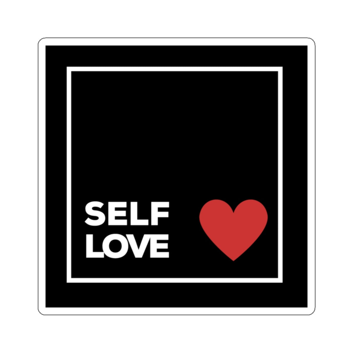 Self Love Vinyl Stickers 5-Pack - Durable & Glossy Stickers with Strong Adhesive