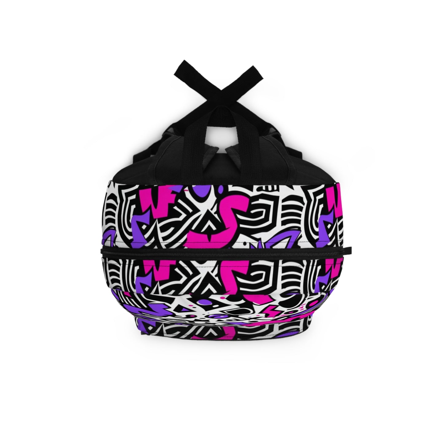 Colorful Urban Streetwear Kids Backpack with Vibrant Memphis Pattern, Lightweight & Durable