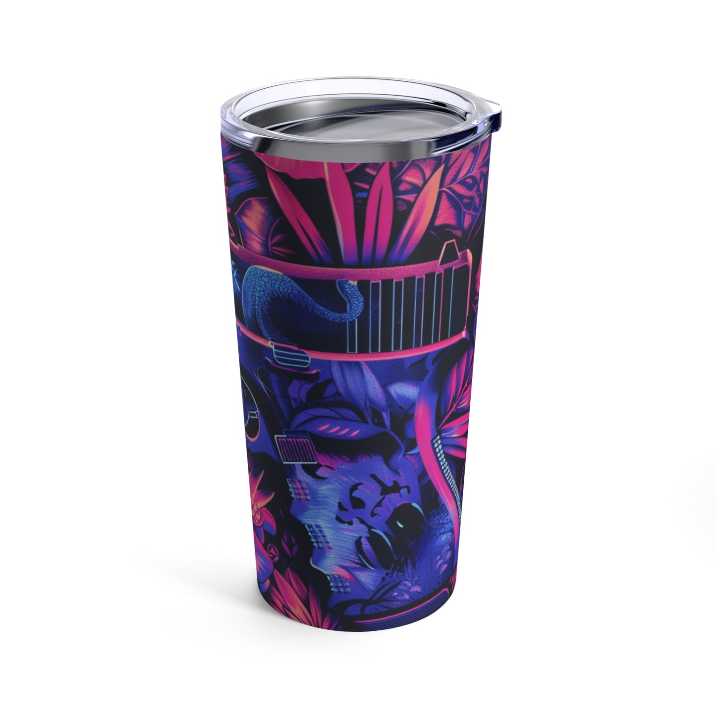 Tropical Handgun Stainless Steel 20oz Tumbler, Pro 2A Tropical Handgun Reusable Travelers Cup