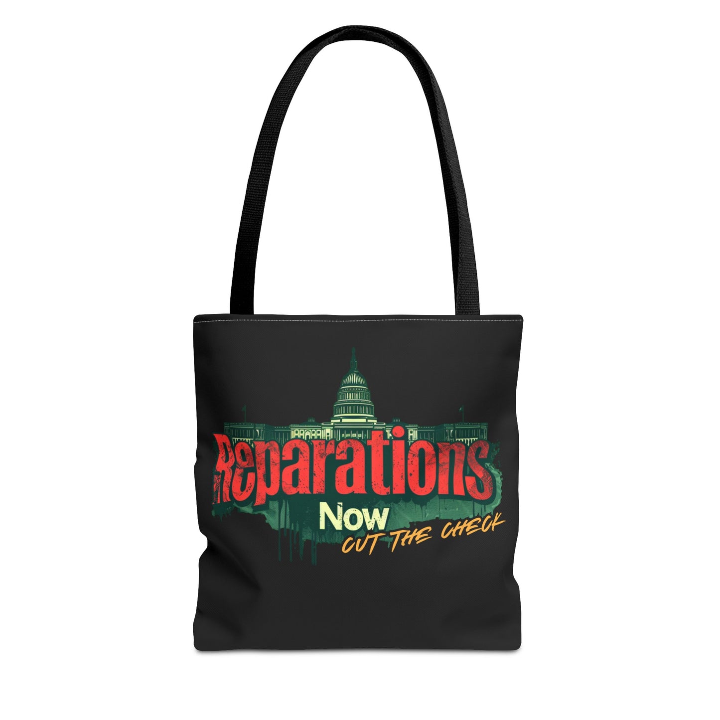 Reparations Now - Cut The Check Tote Bag - Social Justice Political Rally Bag