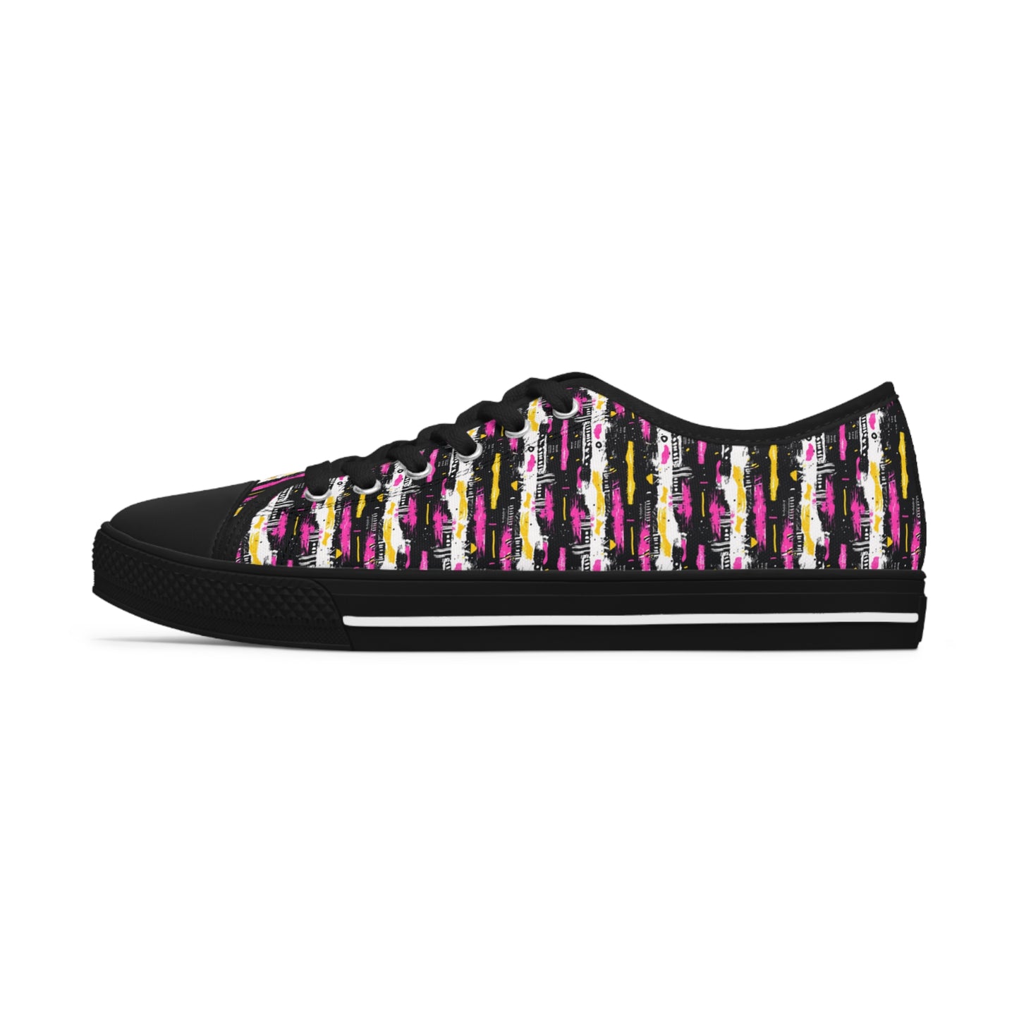 Women's Abstract Print Sneakers, Artistic Footwear