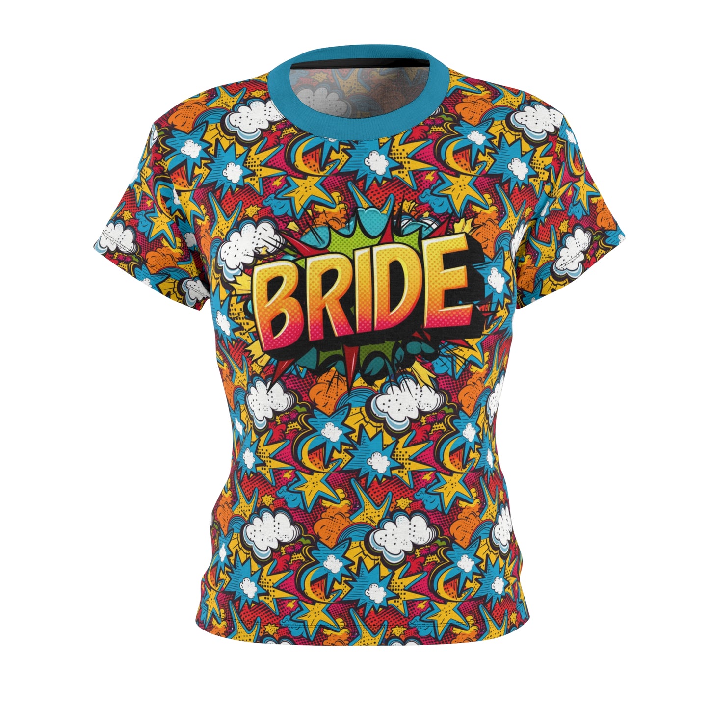 Comic Book Bride T-Shirt, Women's Superhero Wedding Tee - Matching Groom Shirt Available