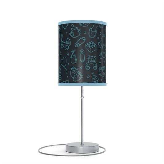 Baby Blue Table Baby Themed Lamp, Nursery Table Lamp, Baby Shower Gift